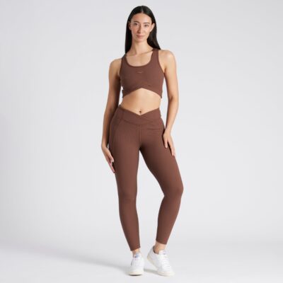 Reebok Studio Rib Hr Tight Mahogany