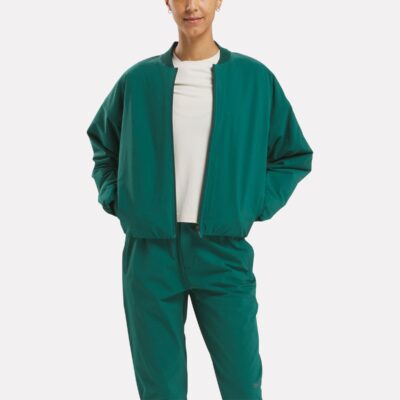 Reebok Active Collective Skystretch Woven Padded Jacket Collegiate Green
