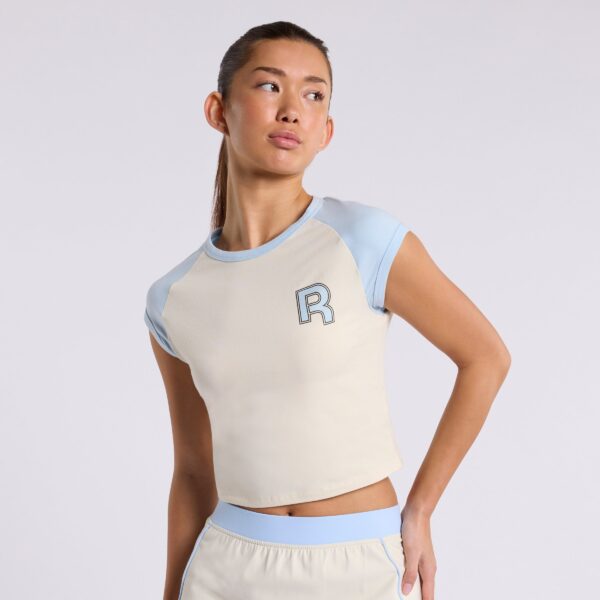 Reebok Ov Raglan Tee Alabaster/ Soft Blue