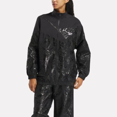 Reebok Hoopwear Warm Up Jacket Black