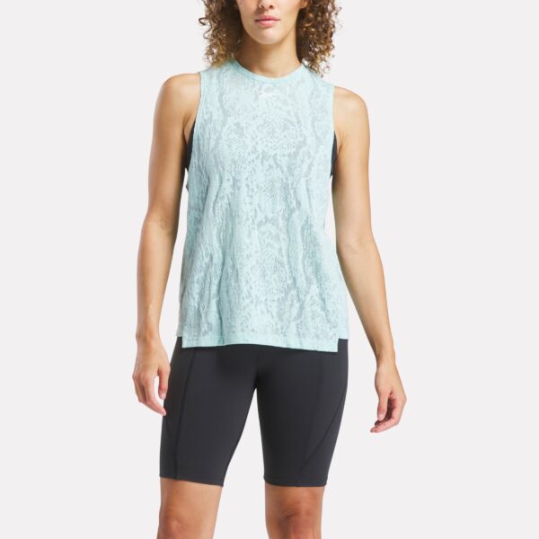 Reebok Burnout Muscle Tank Glitch Aqua