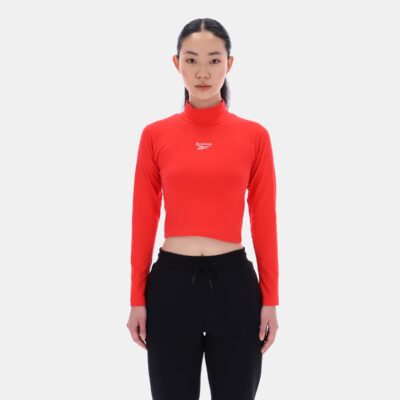 Reebok Long Sleeve Roll Neck Slim Energy Red