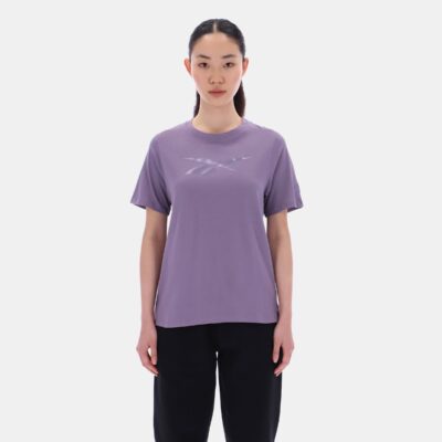 Reebok Tonal Logo Crew Neck Purple Fusion