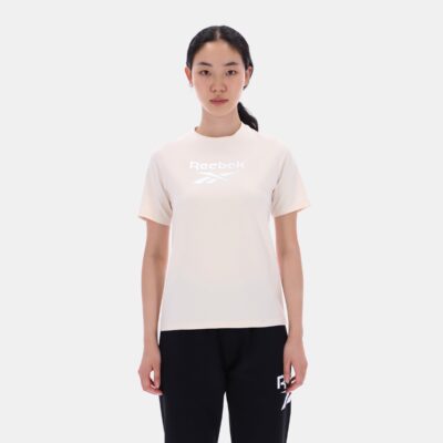 Reebok Graphic Print Crew Neck White Sand