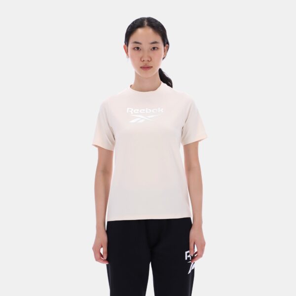 Reebok Graphic Print Crew Neck White Sand