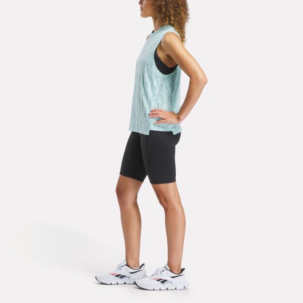 Reebok Burnout Muscle Tank Glitch Aqua - Image 2
