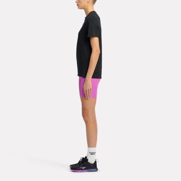Reebok Identity Big Logo Tee Black/Purple/Electric Amber - Image 2