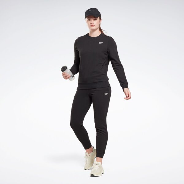 Reebok Identity Small Logo French Terry Crew Sweatshirt Black - Image 2