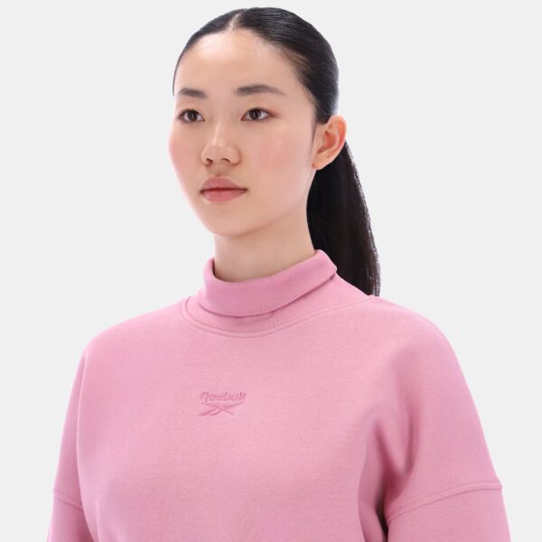 Reebok Cropped Crewneck Sweatshirt Dusty Dusty Rose - Image 2