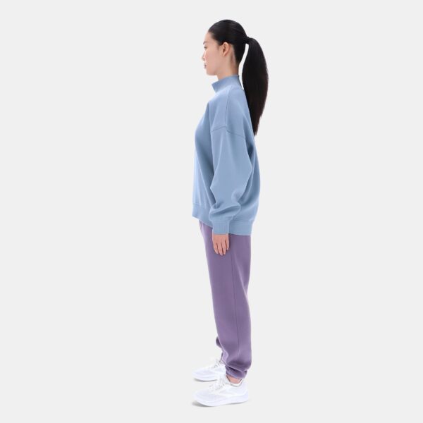 Reebok Longline Roll Neck Sweatshirt Leisure Blue - Image 2