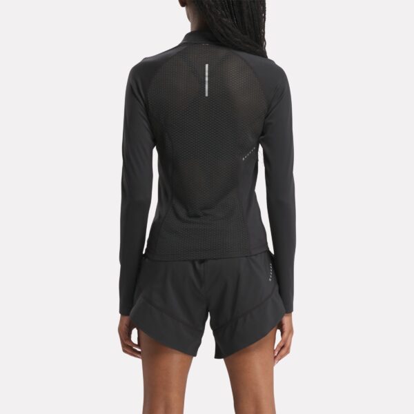 Reebok Running 1/4 Zip Night Black - Image 3