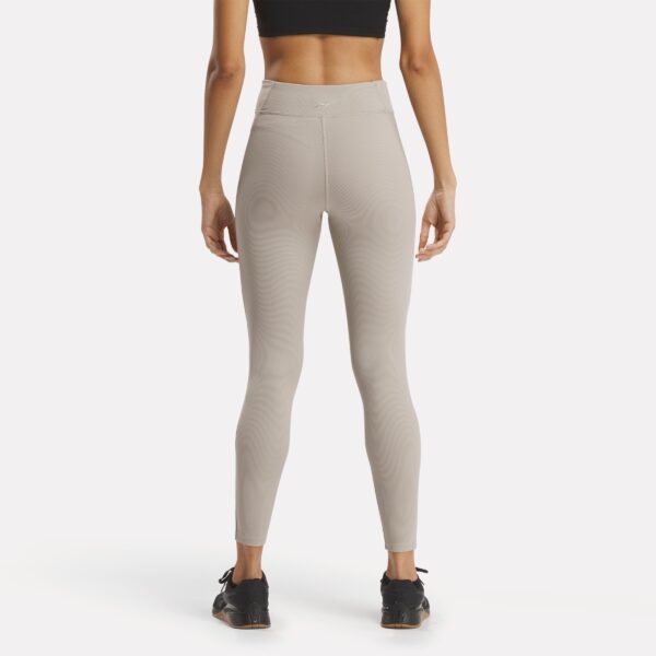 Reebok Studio Ribbed High-Rise Leggings Ash - Image 3
