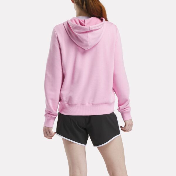 Reebok Identity Small Logo French Terry Full-Zip Sweatshirt Astro Rose - Image 3