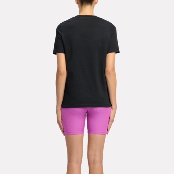 Reebok Identity Big Logo Tee Black/Purple/Electric Amber - Image 3