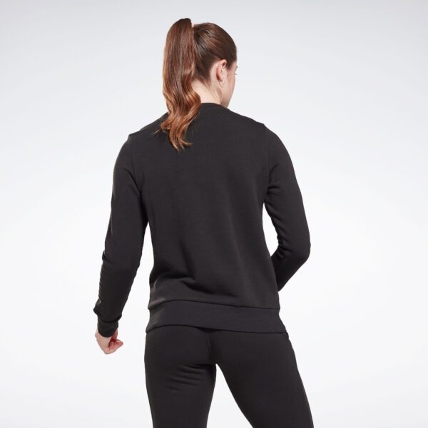 Reebok Identity Small Logo French Terry Crew Sweatshirt Black - Image 3
