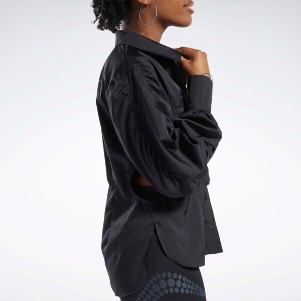 Reebok Cardi B Long-Sleeve Top Black - Image 4