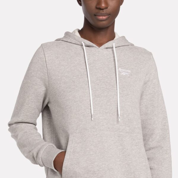 Reebok Ri Sl French Terry Hoodie Medium Grey Heather - Image 4