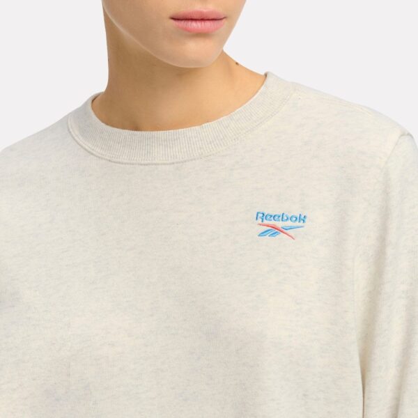 Reebok Ri Sl French Terry Crew Chalk Mel/Chalk - Image 4