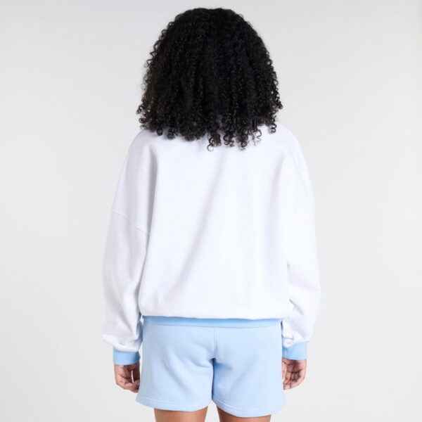 Reebok Rbk World V Neck Crew White/ Y2k Blue - Image 4