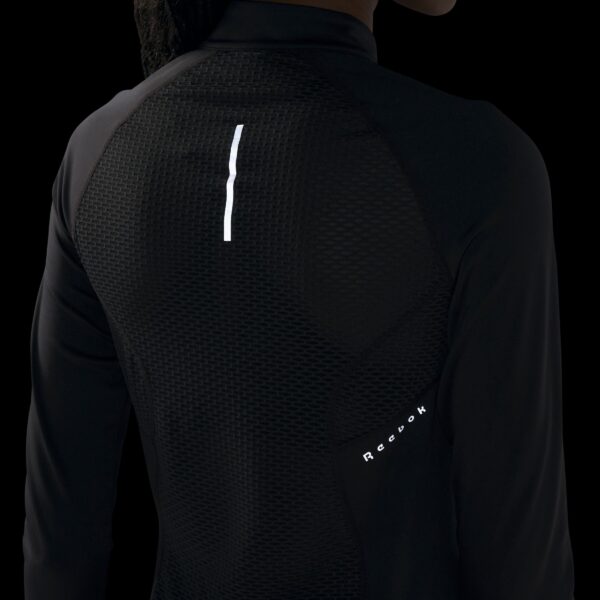 Reebok Running 1/4 Zip Night Black - Image 5