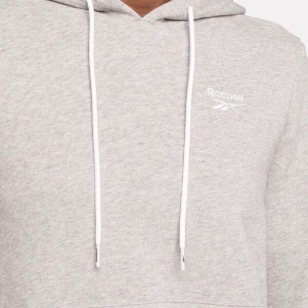 Reebok Ri Sl French Terry Hoodie Medium Grey Heather - Image 5