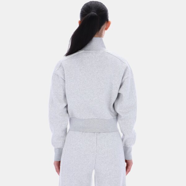 Reebok Brooklyn Cropped Bomber Jacket Silver Marl - Image 3