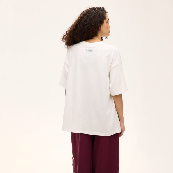Reebok Track Club 2.0 Tshirt Cream/Mahogany - Image 4