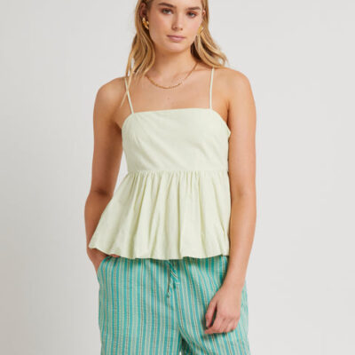 Subtitled Marina Bubble Hem Top