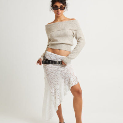 Alice In The Eve Tammy Lace Handkerchief Hem Midi Skirt