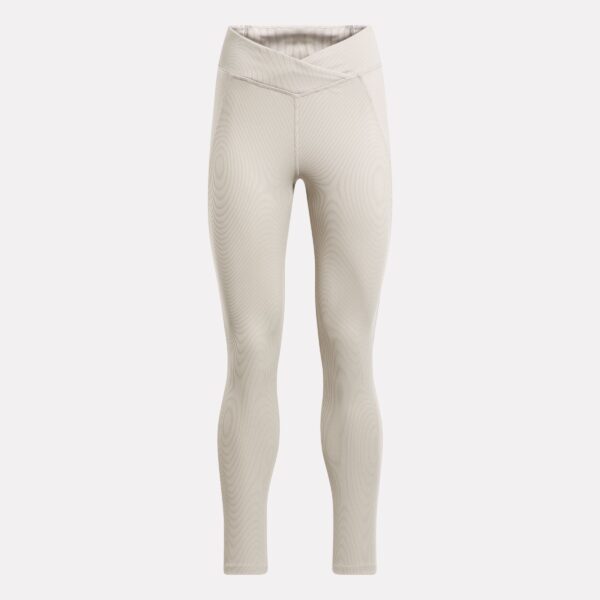 Reebok Studio Ribbed High-Rise Leggings Ash - Image 4
