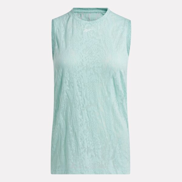 Reebok Burnout Muscle Tank Glitch Aqua - Image 4