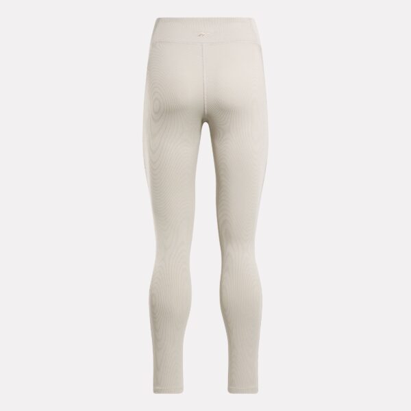 Reebok Studio Ribbed High-Rise Leggings Ash - Image 5
