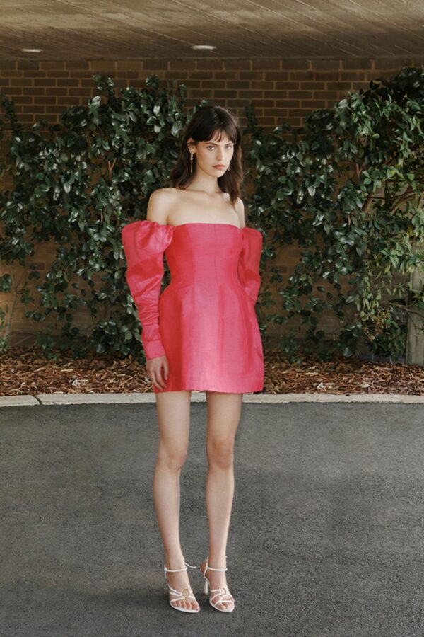 Aje. Baret Sleeved Mini Dress