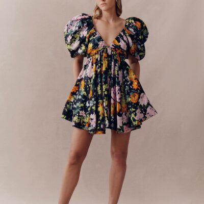 Aje. Gabrielle Plunge Mini Dress