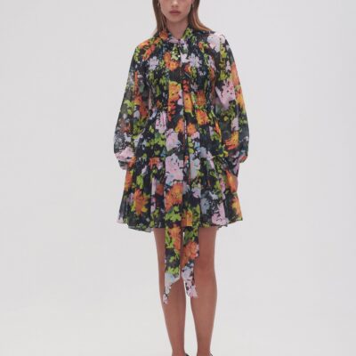 Aje. Marlowe Shirred Mini Dress