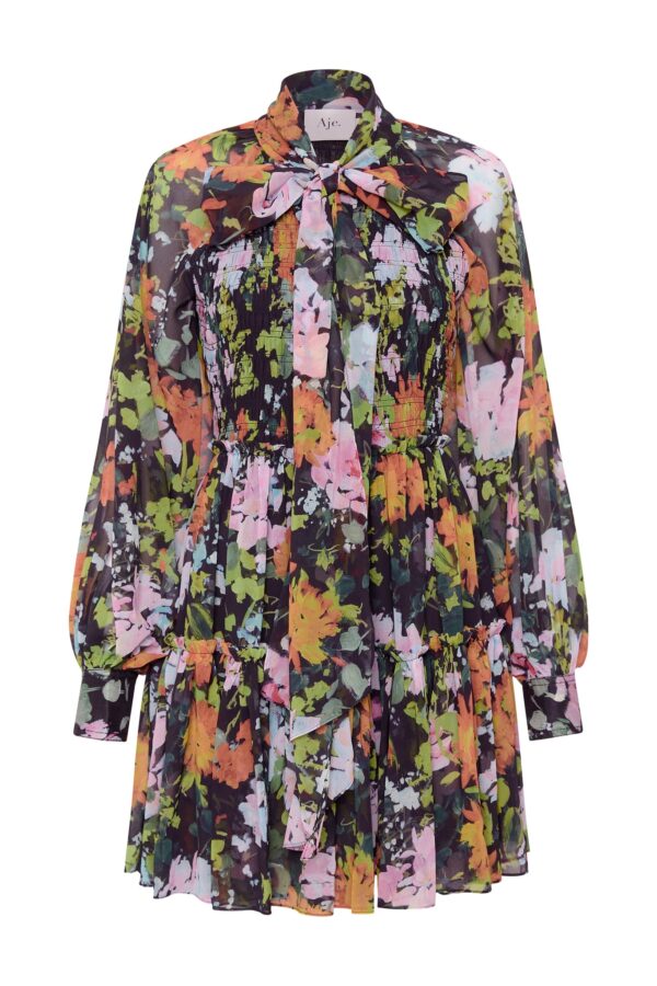 Aje. Marlowe Shirred Mini Dress - Image 2