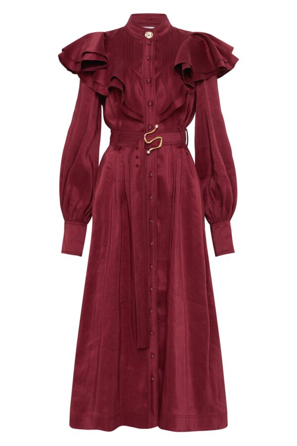 Aje. Isabella Belted Midi Dress - Image 2