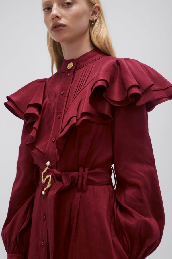 Aje. Isabella Belted Midi Dress - Image 3