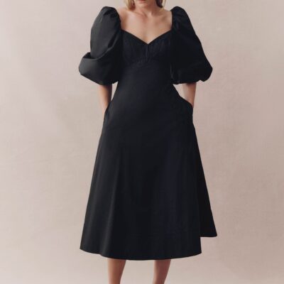 Aje. Hester Corsetted Midi Dress