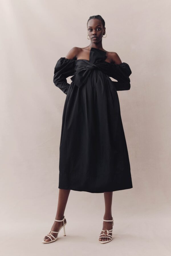 Aje. Valentina Bow Midi Dress