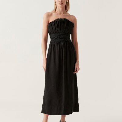 Aje. Whisper Knot Waist Midi Dress