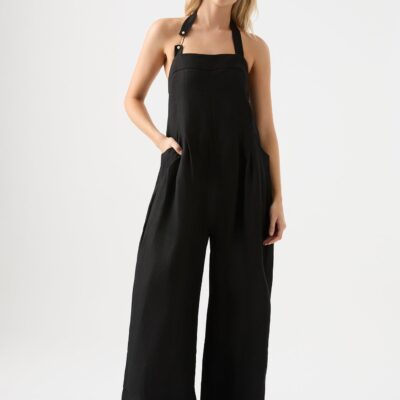 Aje. Neo Pleated Halter Jumpsuit