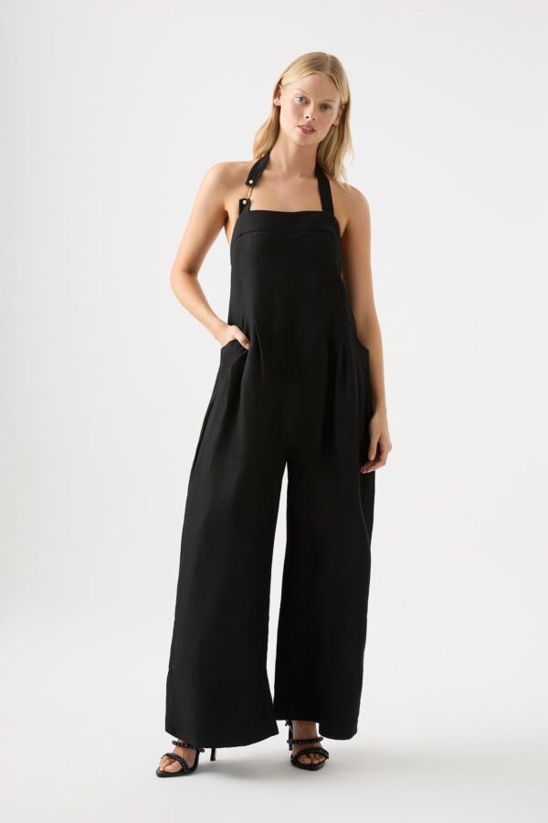 Aje. Neo Pleated Halter Jumpsuit