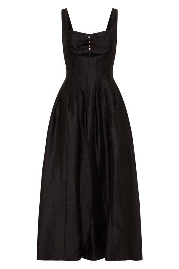 Aje. Divinity Pearl Pin Midi Dress - Image 2