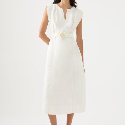 Aje. Beacon Structured Midi Dress