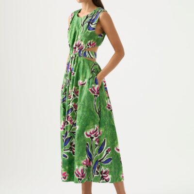 Aje. Zorina Tie Midi Dress