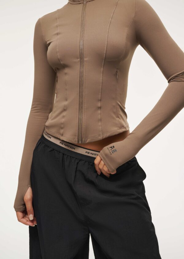 P.E Nation Breakthrough Jacket In Fossil - Image 3