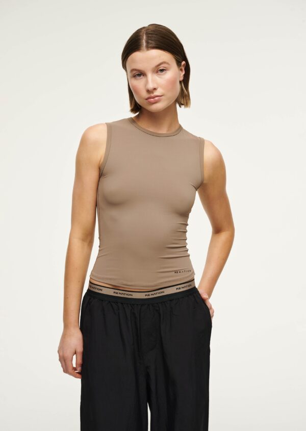P.E Nation Foundation Muscle Tank In Fossil