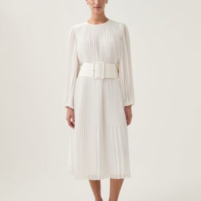 Aje. Cathedra Belted Midi Dress