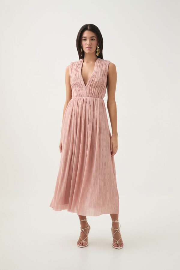 Aje. Becoming Bow Back Midi Dress - Image 3